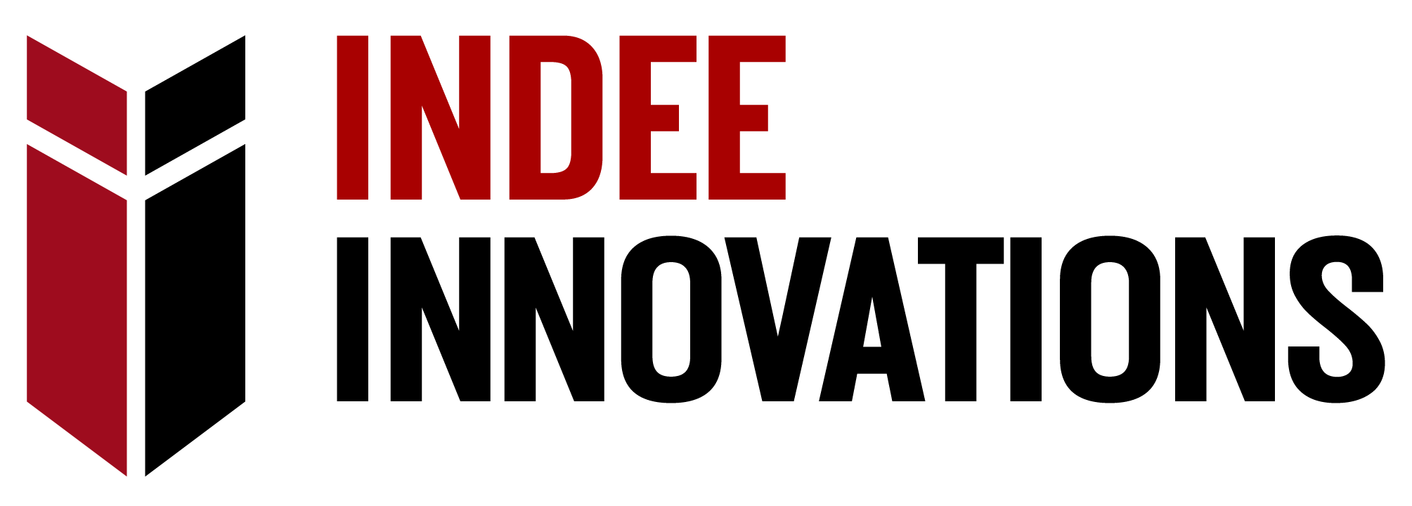 Indee Innovations LOGO Indee Innovations logo in maroon and black.